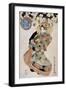 Courtesan Hanamurasaki from Tamaya Teahouse-null-Framed Giclee Print