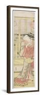 Courtesan Hanao Gi Cooling Herself, C. 1788-Katsukawa Shuncho-Framed Premium Giclee Print