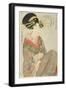 Courtesan Hitomoto of the Daimonjiya House, 1801-1802-Kitagawa Utamaro-Framed Giclee Print