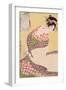 Courtesan Kneeling-Kitagawa Utamaro-Framed Giclee Print