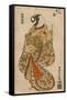 Courtesan Likened to the Chinese Sage Zhang Guolao (Japanese: Chokaro), C.1715-Okumura Masanobu-Framed Stretched Canvas