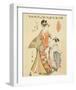 Courtesan Somenosuke of Matsubaya-Hosoda Eishi-Framed Premium Giclee Print