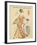 Courtesan Somenosuke of Matsubaya-Hosoda Eishi-Framed Premium Giclee Print