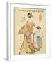 Courtesan Somenosuke of Matsubaya-Hosoda Eishi-Framed Premium Giclee Print