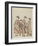 Courtesan with Attendants on Parade, after 1766-Suzuki Harunobu-Framed Giclee Print