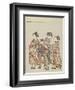 Courtesan with Attendants on Parade, after 1766-Suzuki Harunobu-Framed Giclee Print