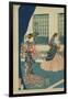 Courtesans in a Western-Style Building of Yokohama (Yokohama No Yokan No Yujo)-Sadahide Utagawa-Framed Art Print