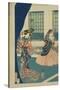 Courtesans in a Western-Style Building of Yokohama (Yokohama No Yokan No Yujo)-Sadahide Utagawa-Stretched Canvas