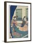 Courtesans in a Western-Style Building of Yokohama-Utagawa Sadahide-Framed Giclee Print