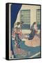 Courtesans in a Western-Style Building of Yokohama-Utagawa Sadahide-Framed Stretched Canvas