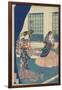 Courtesans in a Western-Style Building of Yokohama-Utagawa Sadahide-Framed Giclee Print