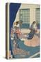 Courtesans in a Western-Style Building of Yokohama-Utagawa Sadahide-Stretched Canvas