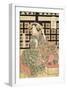 Courtesans of the Ogiya Brothel (1810-15)-Kikukawa Eizan-Framed Art Print