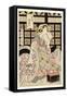 Courtesans of the Ogiya Brothel, C.1810-15-Kikukawa Eizan-Framed Stretched Canvas