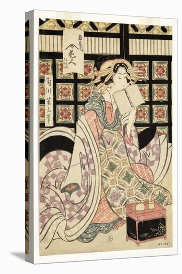 Courtesans of the Ogiya Brothel, C.1810-15-Kikukawa Eizan-Stretched Canvas