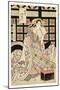 Courtesans of the Ogiya Brothel, C.1810-15-Kikukawa Eizan-Mounted Premium Giclee Print