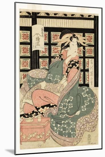 Courtesans of the Ogiya Brothel, C.1810-15-Kikukawa Eizan-Mounted Giclee Print