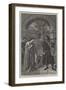 Courtesy, Sir Tristram Harping to La Belle Isoude-William Dyce-Framed Giclee Print