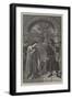 Courtesy, Sir Tristram Harping to La Belle Isoude-William Dyce-Framed Giclee Print