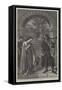 Courtesy, Sir Tristram Harping to La Belle Isoude-William Dyce-Framed Stretched Canvas