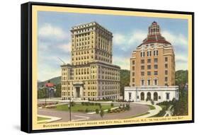 Courthouse and City Hall, Asheville, North Carolina-null-Framed Stretched Canvas