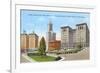 Courthouse and Downtown, Seattle, Washington-null-Framed Premium Giclee Print