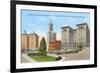 Courthouse and Downtown, Seattle, Washington-null-Framed Premium Giclee Print