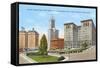 Courthouse and Downtown, Seattle, Washington-null-Framed Stretched Canvas