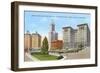 Courthouse and Downtown, Seattle, Washington-null-Framed Art Print