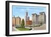 Courthouse and Downtown, Seattle, Washington-null-Framed Art Print