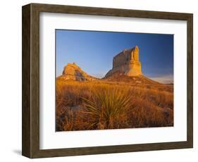 Courthouse and Jailhouse Rock Near Bridgeport, Nebraska, USA-Chuck Haney-Framed Photographic Print