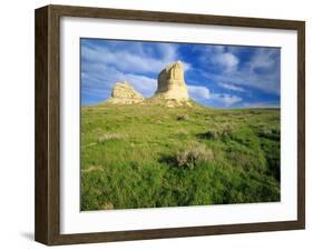 Courthouse and Jailhouse Rock, Nebraska, USA-Chuck Haney-Framed Photographic Print