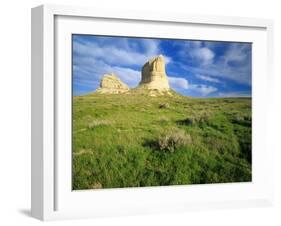 Courthouse and Jailhouse Rock, Nebraska, USA-Chuck Haney-Framed Photographic Print