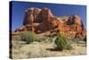 Courthouse Butte, Bell Rock Trail, Sedona, Arizona, Usa-Rainer Mirau-Stretched Canvas