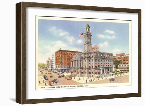 Courthouse, Canton, Ohio-null-Framed Art Print