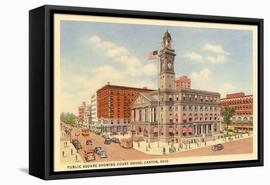 Courthouse, Canton, Ohio-null-Framed Stretched Canvas