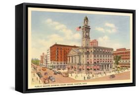 Courthouse, Canton, Ohio-null-Framed Stretched Canvas