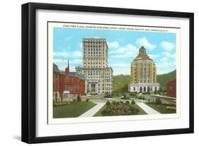 Courthouse, City Hall, Asheville, North Carolina-null-Framed Art Print