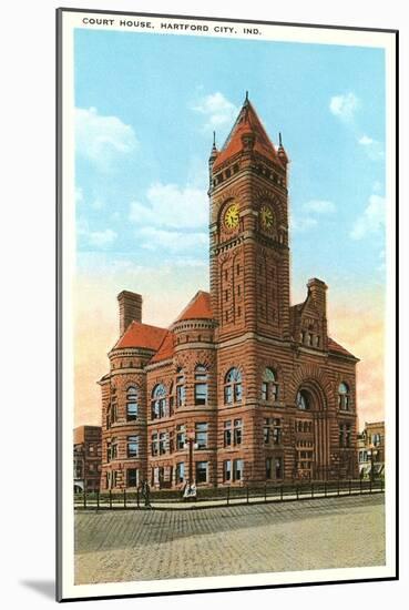 Courthouse, Hartford City, Indiana-null-Mounted Art Print