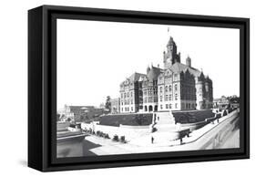 Courthouse, Los Angeles, California-William Henry Jackson-Framed Stretched Canvas