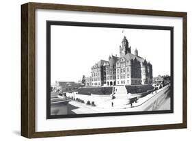 Courthouse, Los Angeles, California-William Henry Jackson-Framed Art Print