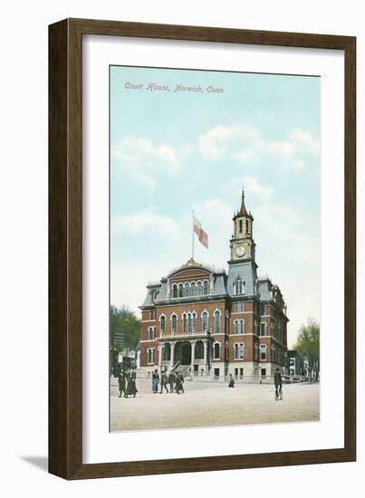 Courthouse, Norwich, Connecticut-null-Framed Art Print