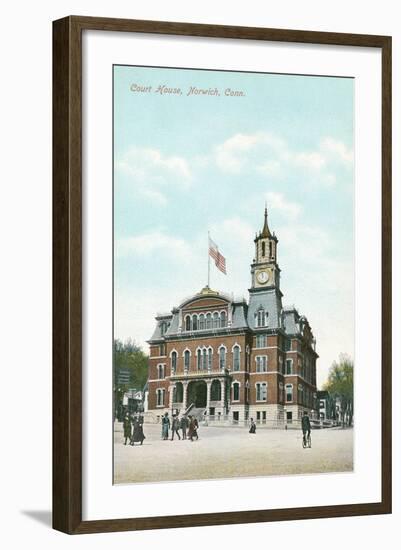 Courthouse, Norwich, Connecticut-null-Framed Art Print