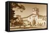 Courthouse, Santa Barbara, California, Photo-null-Framed Stretched Canvas