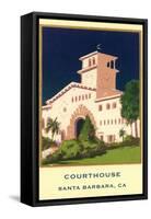 Courthouse, Santa Barbara, California-null-Framed Stretched Canvas