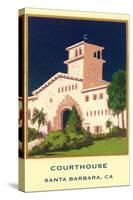 Courthouse, Santa Barbara, California-null-Stretched Canvas