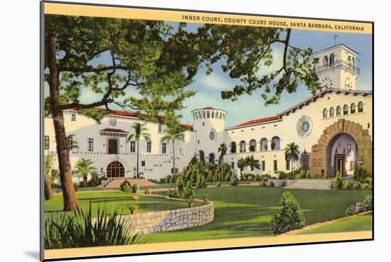 Courthouse, Santa Barbara, California-null-Mounted Art Print