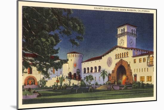 Courthouse, Santa Barbara, California-null-Mounted Art Print