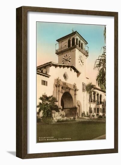 Courthouse, Santa Barbara, California-null-Framed Art Print