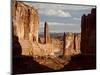 Courthouse Towers and Park Avenue, Arches National Park, Utah, USA-null-Mounted Photographic Print